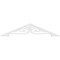 Ekena Millwork Pitch Finley Architectural Grade PVC Gable Pediment, 36"W x 7 1/2"H x 1"P (5/12) GPP036X008X100FIN - alternate 2